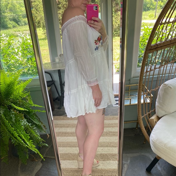 Free People Embroidered Mini Dress - Picture 4 of 5